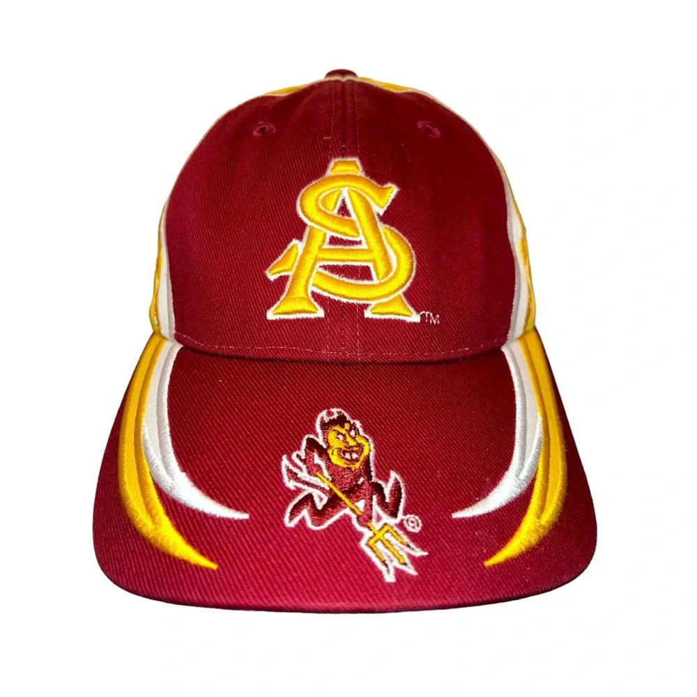 Vintage‎ College Football Hat Bundle Florida Gators ASU ESPN Mens Caps Lot of 4